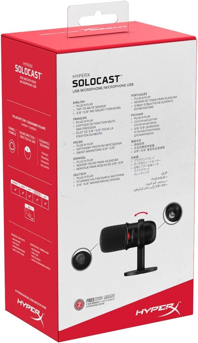 Hyperx solocast kaina hot sale