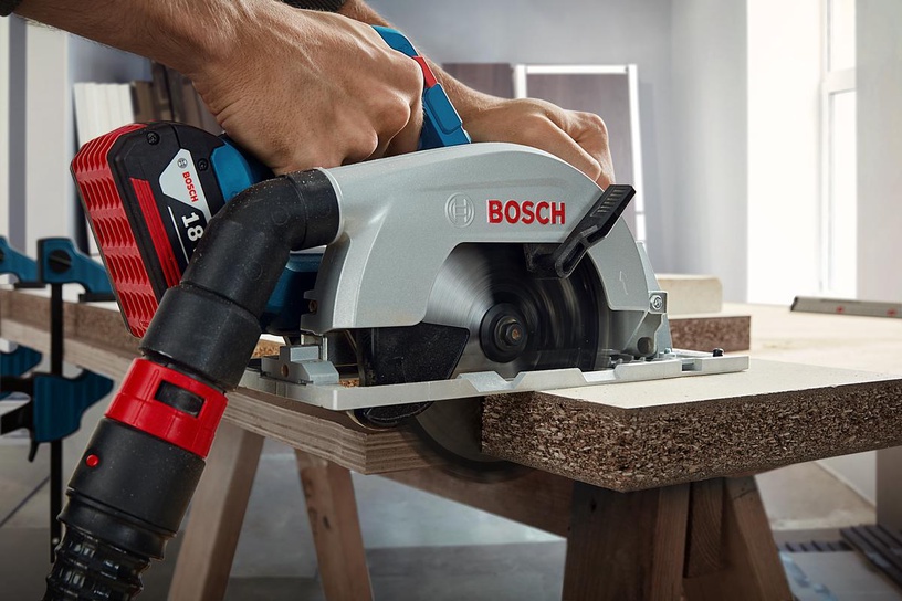 Аккумуляторная циркулярная пила Bosch Professional GKS 18V-57-2, 18 В