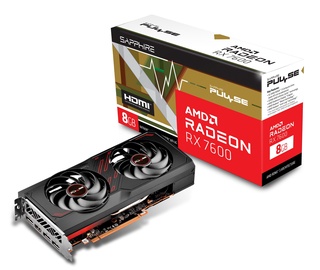 Videokaart Sapphire AMD Radeon RX 7600 11324-01-20G, 8 GB, GDDR6