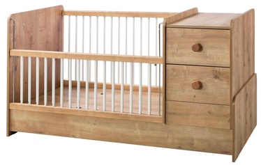 Детская кровать Kalune Design Mocha Baby Cnvrtble, многоцветный, 87 x 164 см