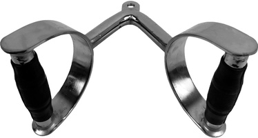 Ручки для подтягивания Tunturi Rotating Rowing Handle, черный/хромовый