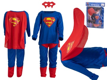Kostüüm Superman, sinine/punane/s (95-110 cm)