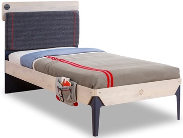 Bērnu gulta Kalune Design Single Bedstead Trio, zila/brūna, 209 x 108 cm
