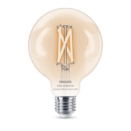 LED lamp Philips Wiz LED, G95, soe valge, E27, 7 W, 806 lm