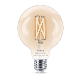 Лампочка Philips Wiz LED, G95, теплый белый, E27, 7 Вт, 806 лм