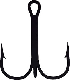 Āķis Jaxon Treble Hooks HY-KA10BR, brūna, 20 gab.