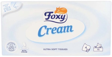 Влажные салфетки Foxy Cream 1192-04273, 4 сл, 75 л.