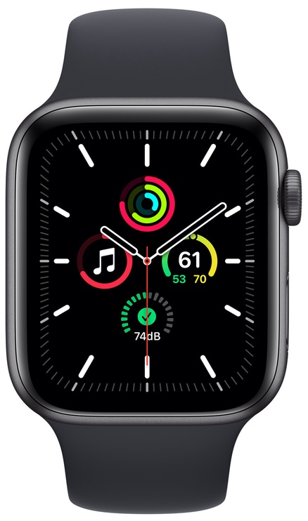 Умные часы универсальный Apple Watch SE GPS LTE 44mm Aluminium, черный