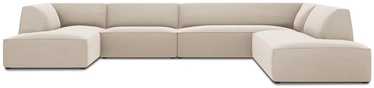 Kampinė sofa Micadoni Home Ruby Panoramic 7 Seats, smėlio, dešininė, 366 x 273 cm x 69 cm
