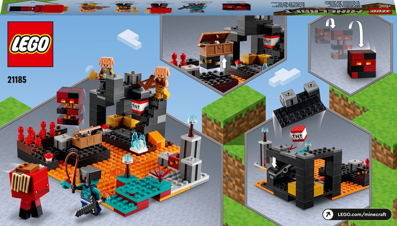 Konstruktors LEGO® Minecraft® Nether bastions 21185