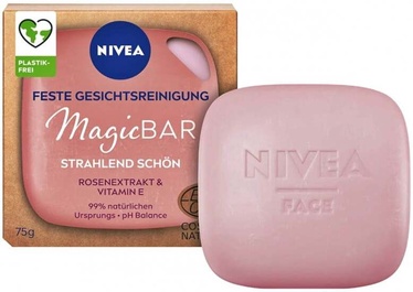 Sejas ziepes sievietēm Nivea Magic Bar Radiance Rose Extract & Vitamin E, 75 g