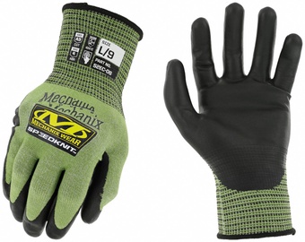 Рабочие перчатки кожаные Mechanix Wear Speedknit, для взрослых, полиэстер, зеленый, XL, 24 шт.