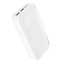 Lādētājs-akumulators (Power bank) Borofone BJ27B 2xUSB, 30000 mAh, 74 W, balta