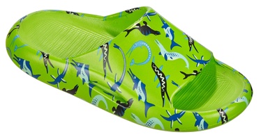 Шлепанцы Beco Ocean Dinos 8, синий/зеленый, 24 - 25