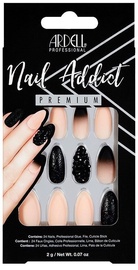 Накладные ногти Ardell Nail Addict Black Stud & Pink Ombre, 27 шт.