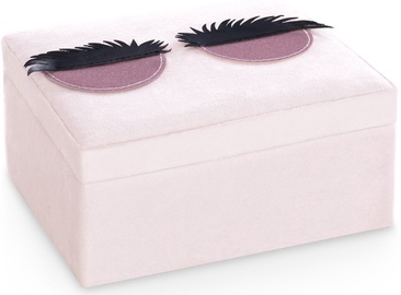 Коробка для украшений AmeliaHome Lashes, светло-розовый