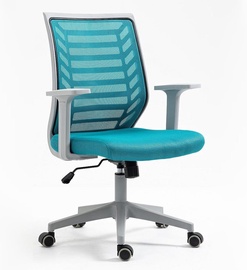 Krēsls Q-320, pelēka/gaiši zila