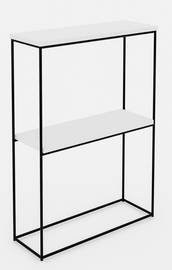 Konsoollaud ADRK Velo, valge/must/grafiit, 20 cm x 60 cm x 80 cm