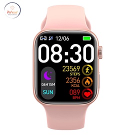 iWear T900 Pro Max L 2.02'' Infinite Дисплей Алю-Керамический Двух зонный BT Звонок Смарт часы с монитором Пульса Розовый