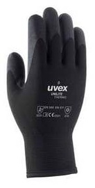 Рабочие перчатки прорезиненные Uvex Unilite Thermo, для взрослых, акрил/шерсть, черный, 9