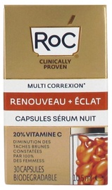 Ampulas RoC Multi Correxion Renewal + Radiance Capsules Serum Night, 10.5 ml, sievietēm