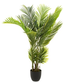 Kunsttaim potis, palm 4Living, must/roheline, 140 cm