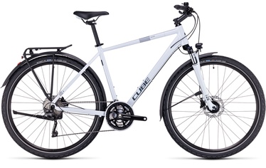 Велосипед городской Cube Nature Pro Allroad, 29 ″, 21" (54 cm) рама, белый/серый