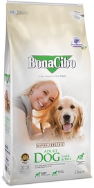 Sausā suņu barība BonaCibo Adult Dog Food Lamb & Rice, jēra gaļa/rīsi, 15 kg