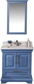 Комплект мебели для ванной Kalune Design Huron 30, синий, 54 x 75 см x 86 см