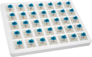 Slēdzis Keychron Cherry MX RGB Blue Switch Set 35-Pack, caurspīdīga/zila/balta