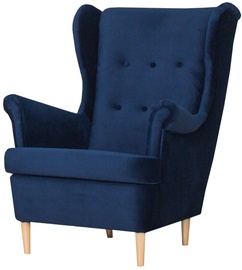 Atzveltnes krēsls Bodzio Werina TWE1-P5, tumši zila, 95 cm x 85 cm x 101 cm