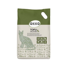 Наполнители для котов органический (комкующийся) Okko, 6 кг, 13.8 л