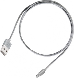 Kabelis SilverStone Lightning - USB Lightning, USB, 1 m, pilka