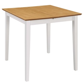 Söögilaud pikendatav VLX Extendable 247625, pruun/valge, 800 - 1200 mm x 800 mm x 740 mm