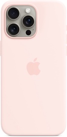 Telefona vāciņš Apple Silicone Case with MagSafe, iPhone 15 Pro, gaiši rozā