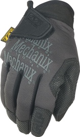 Darba cimdi pirkstaiņi Mechanix Wear Specialty Grip MSG-05-011, tekstilmateriāls/ādas imitācija, melna/pelēka, XL, 2 gab.