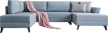 Stūra dīvāns Hanah Home Eris, zila, 300 x 202 x 78 cm