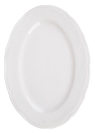 Servēšanas šķīvis Homla Jasmine 870724, 21 cm x 30 cm, balta, porcelāna