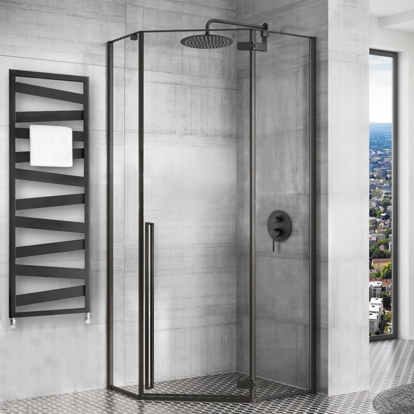 Душевая кабина Rea Diamond REA-K5622, пятиугольный, без поддона, 90 см x 90 см x 195 см