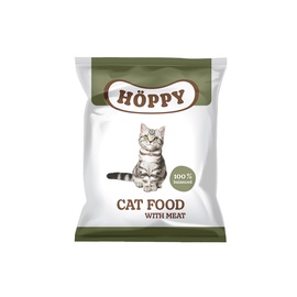 Sausā kaķu barība Höppy, gaļa, 0.4 kg