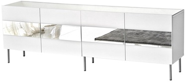 TV galds Kalune Design Leon, balta/sudraba, 180 cm x 35 cm x 59 cm