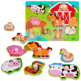 Деревянные пазлы Smily Play Little Farm SPW83605, 1 см, многоцветный