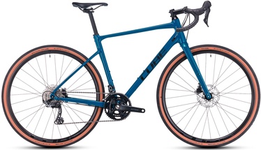 Dviratis gravel Cube Nuroad Race, 28 ", 24" rėmas, mėlynas/juodas