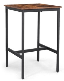 Baro stalas Songmics Bar Table, rudas/juodas, 60 cm x 60 cm x 90 cm