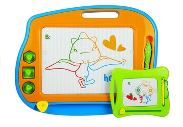 Zīmēšanas tāfele 2in1 Drawing Board, 3 cm, zila/zaļa/oranža