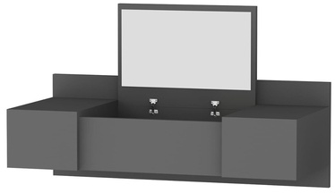 Kosmētikas galds Kalune Design Zakkum, antracīta, 100 cm x 39.1 cm x 33 cm, with mirror