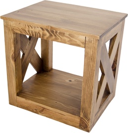 Журнальный столик Kalune Design Macapa, сосновый, 52 см x 42 см x 51 см
