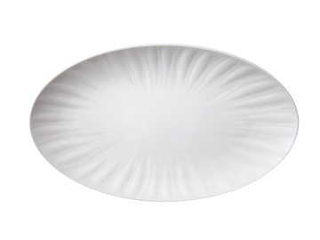 Servēšanas šķīvis Domoletti JX265-A003-02, 30 cm x 17.4 cm x 2.8 cm, 30 cm, balta, porcelāna