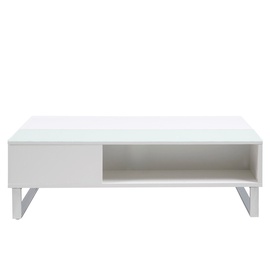 Kafijas galdiņš Actona Azalea 61473, balta, 600 mm x 1100 mm x 350 mm