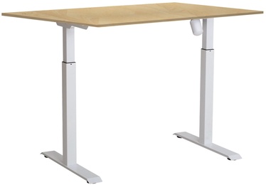 Компьютерный стол регулируемая высота Sunflex EasyDesk Adapt I, белый/березовый